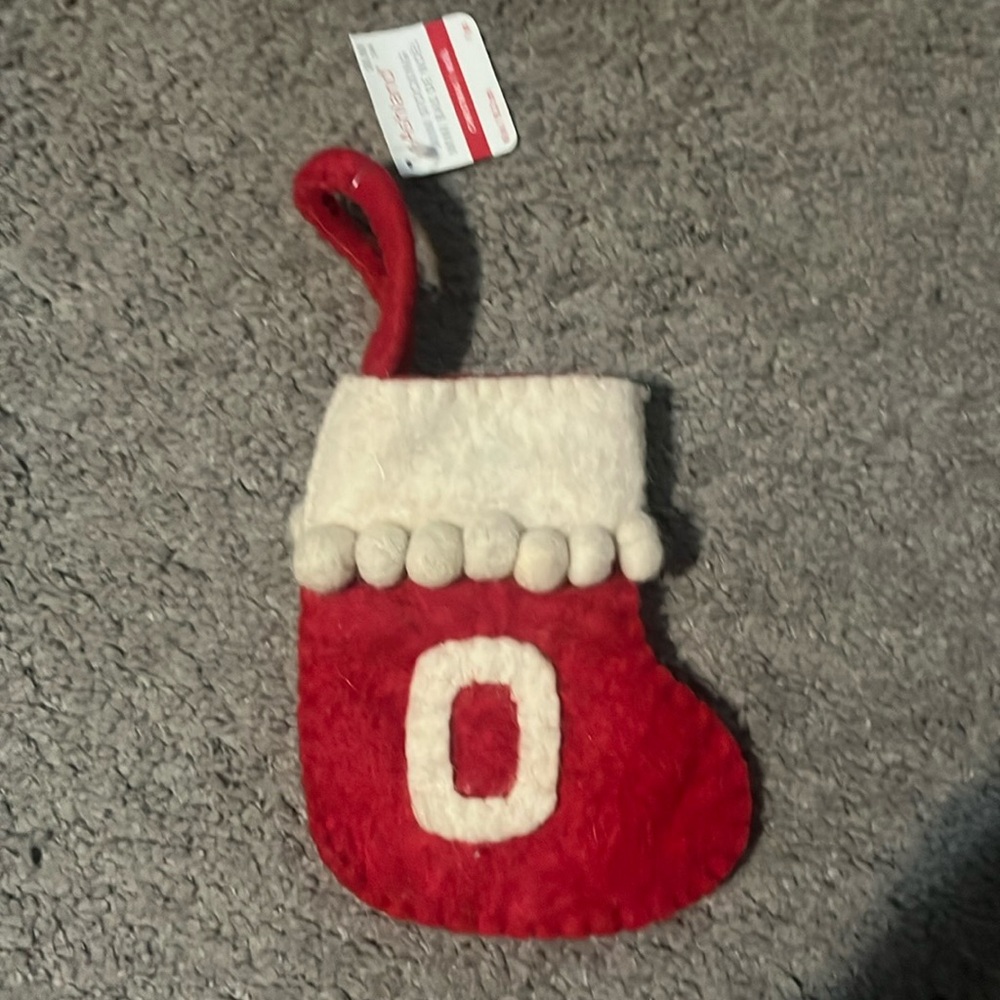 Mini Letter “O” Stocking